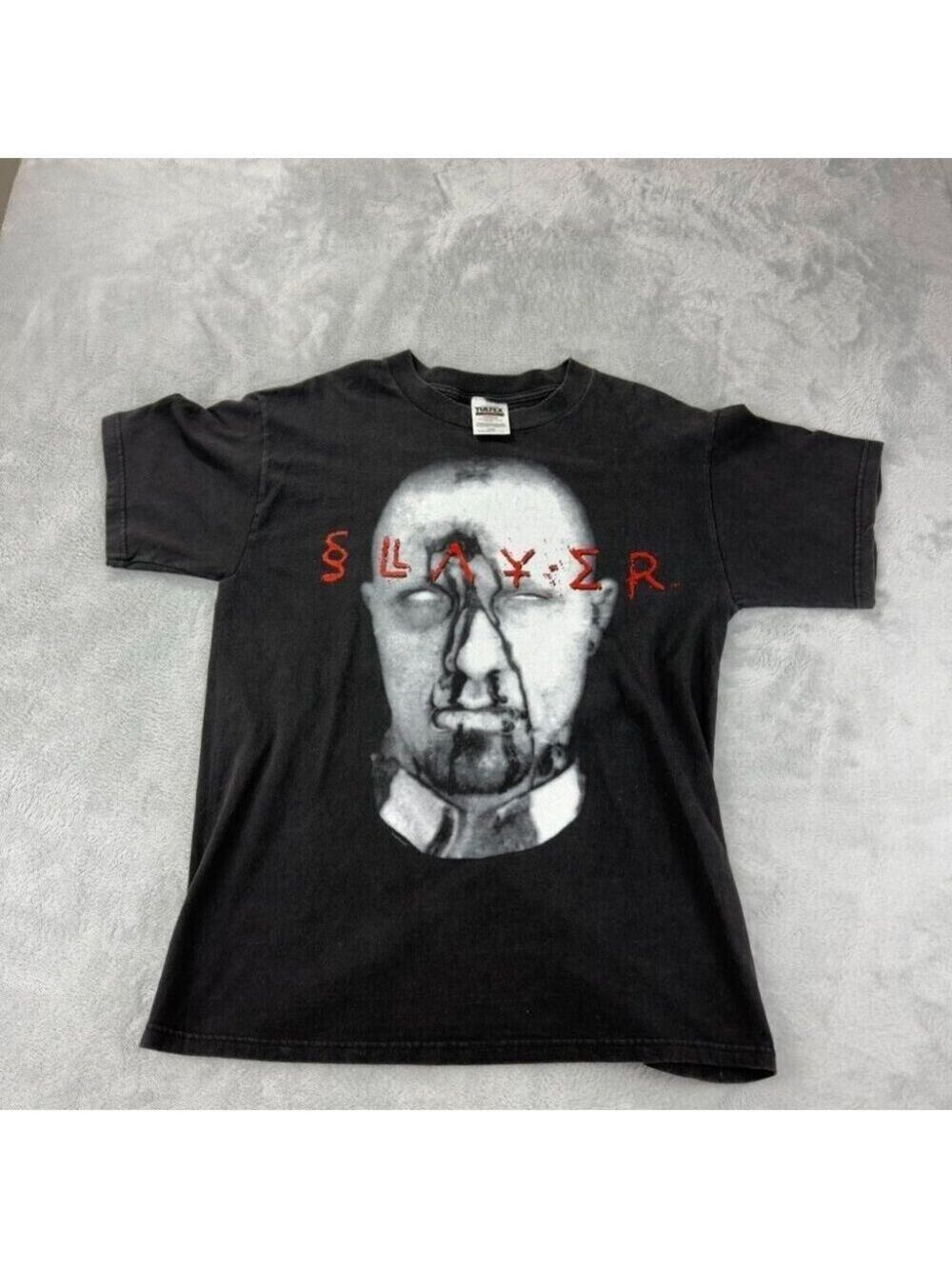 Slayer Men's Large Musica Diabolus Metal T-Shirt Vintage Single Stitch
